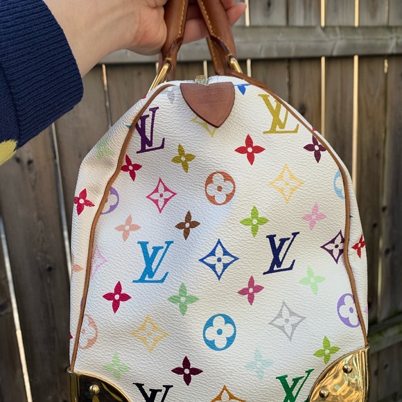 Louis Vuitton x Takashi Murakami Speedy 30 White - Picture 12 of 13